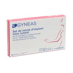 Gyneas : set de pose de stérilet et retrait d'implant contraceptif.